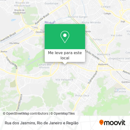 Rua dos Jasmins mapa
