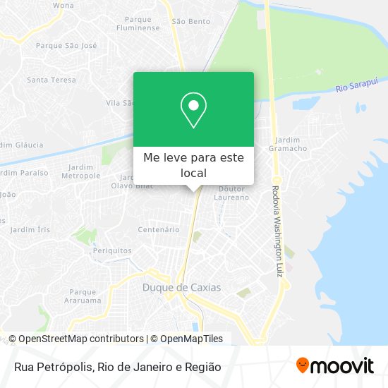 Rua Petrópolis mapa
