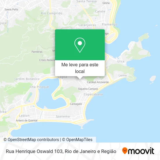 Rua Henrique Oswald 103 mapa