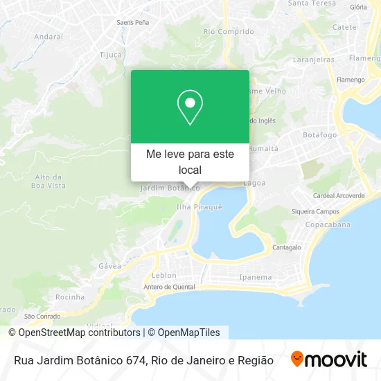 Rua Jardim Botânico 674 mapa