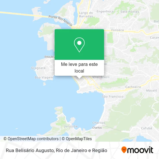 Rua Belisário Augusto mapa