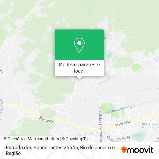 Estrada dos Bandeirantes 26645 mapa