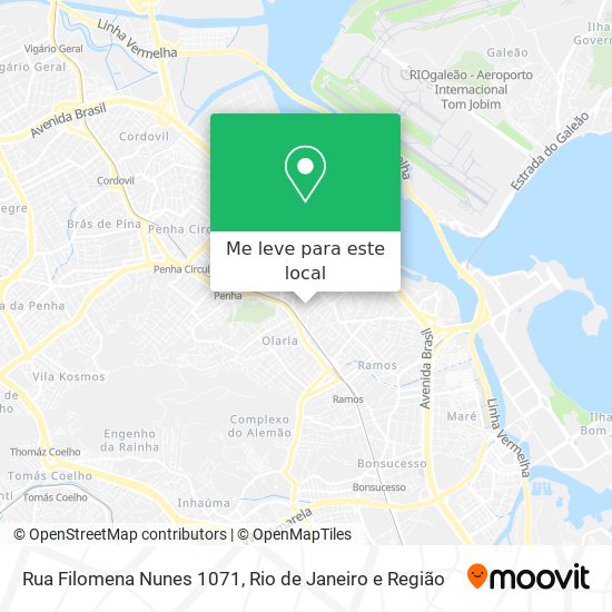 Rua Filomena Nunes 1071 mapa