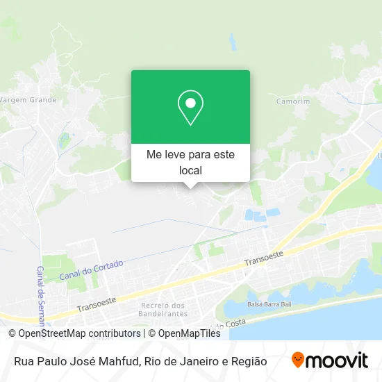 Rua Paulo José Mahfud mapa