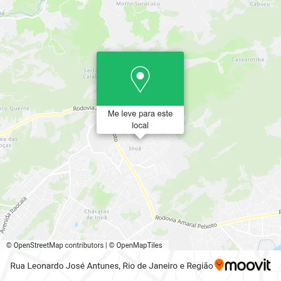 Rua Leonardo José Antunes mapa