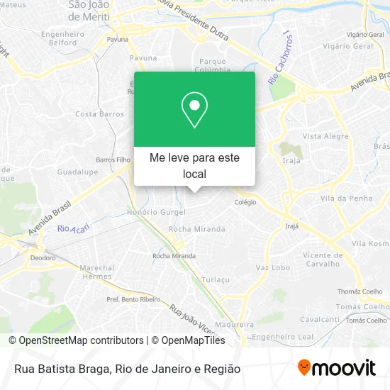 Rua Batista Braga mapa