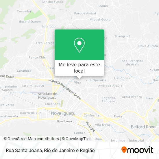 Rua Santa Joana mapa