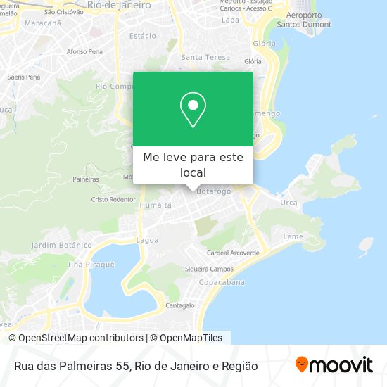 Rua das Palmeiras 55 mapa