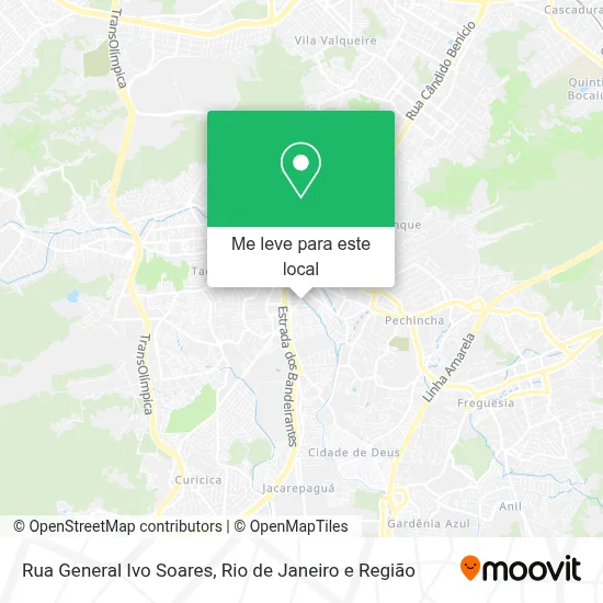 Rua General Ivo Soares mapa