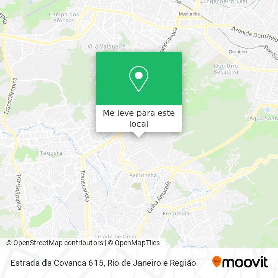 Estrada da Covanca 615 mapa