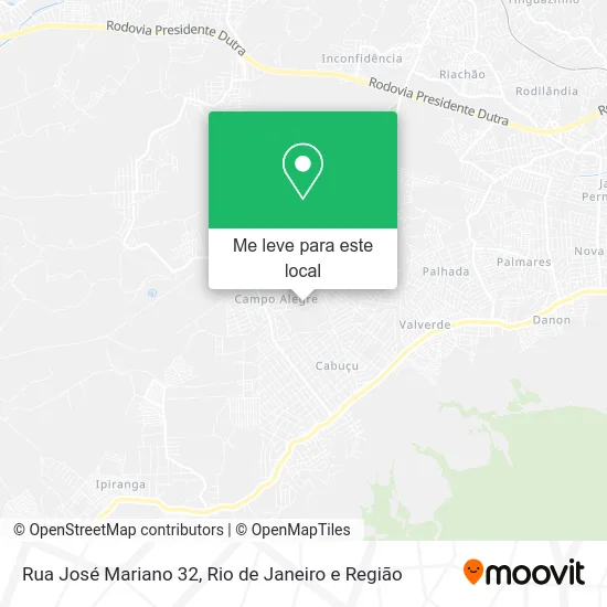 Rua José Mariano 32 mapa
