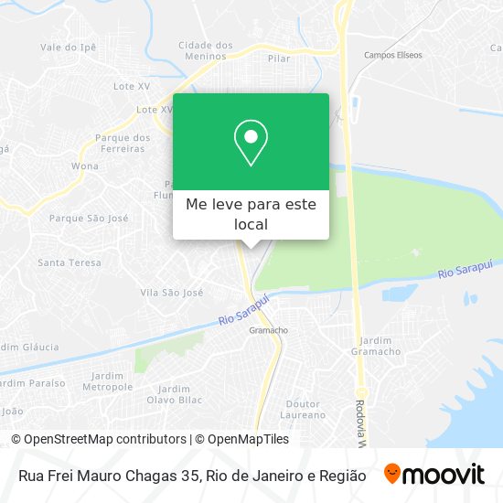 Rua Frei Mauro Chagas 35 mapa
