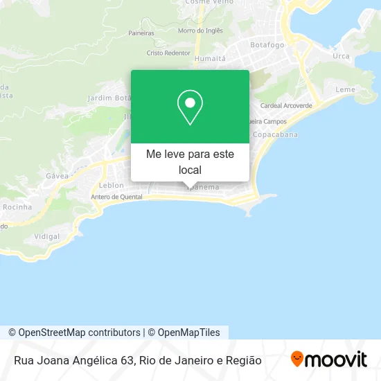Rua Joana Angélica 63 mapa