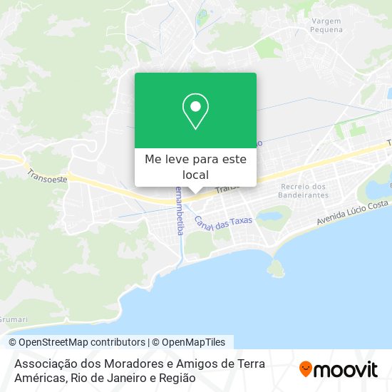 Associação dos Moradores e Amigos de Terra Américas mapa