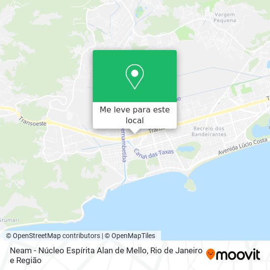 Neam - Núcleo Espírita Alan de Mello mapa