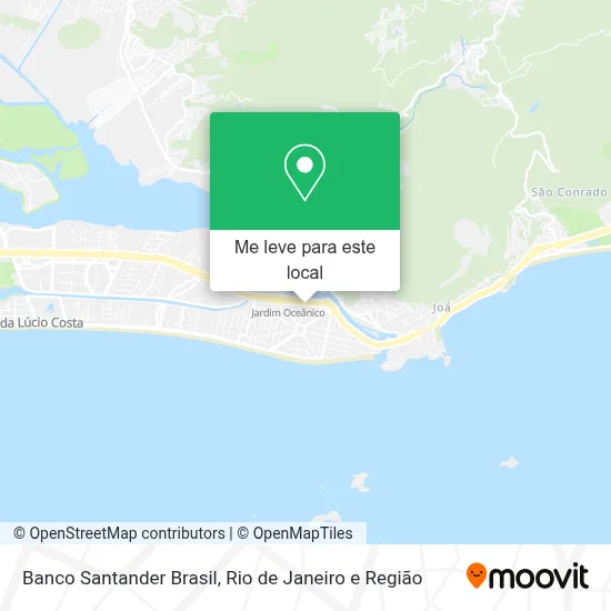Banco Santander Brasil mapa