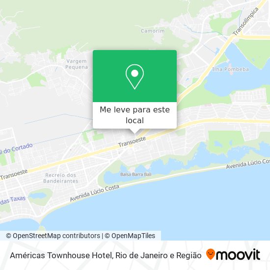 Américas Townhouse Hotel mapa