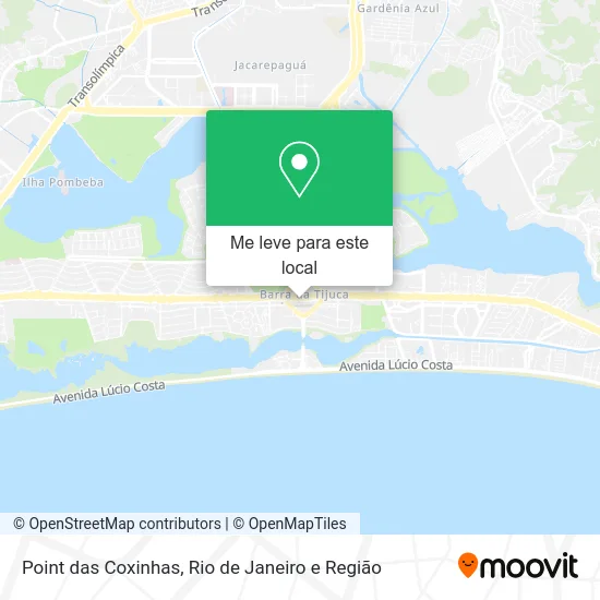 Point das Coxinhas mapa