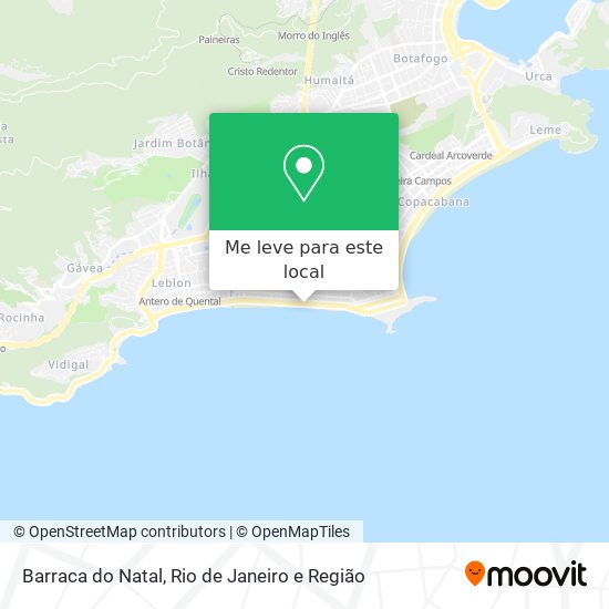 Barraca do Natal mapa