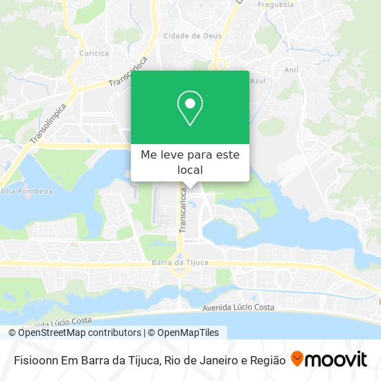 Fisioonn Em Barra da Tijuca mapa