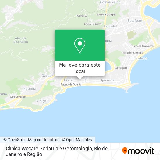 Clínica Wecare Geriatria e Gerontologia mapa