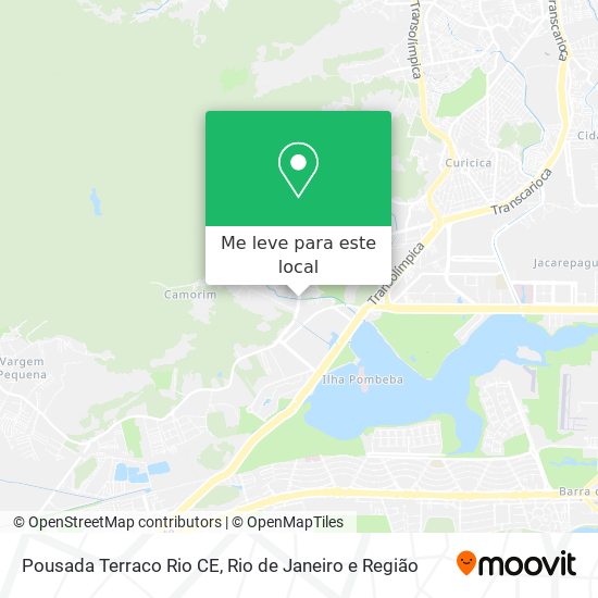 Pousada Terraco Rio CE mapa