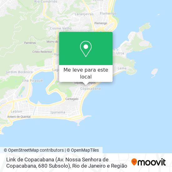 Link de Copacabana (Av. Nossa Senhora de Copacabana, 680 Subsolo) mapa