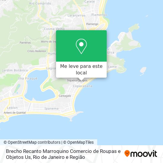 Brecho Recanto Marroquino Comercio de Roupas e Objetos Us mapa