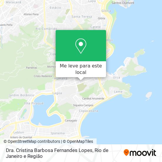 Dra. Cristina Barbosa Fernandes Lopes mapa