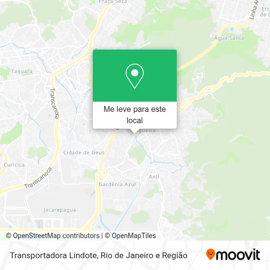 Transportadora Lindote mapa