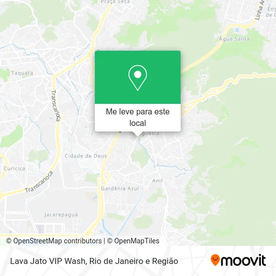 Lava Jato VIP Wash mapa