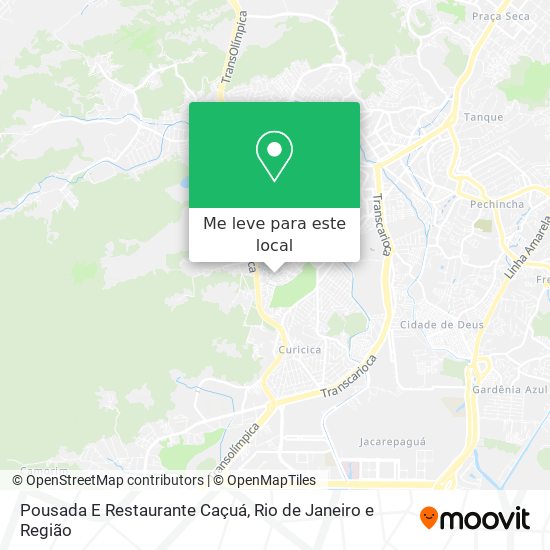 Pousada E Restaurante Caçuá mapa