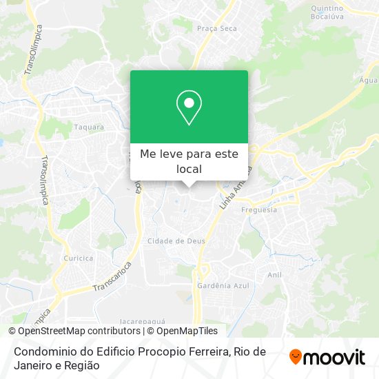 Condominio do Edificio Procopio Ferreira mapa