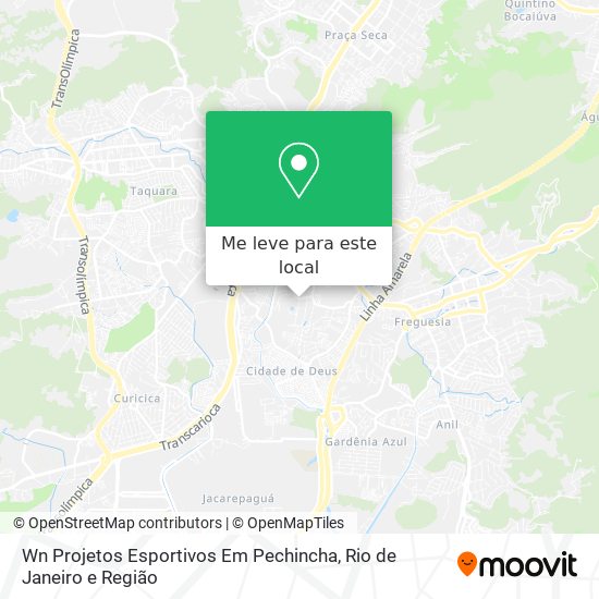 Wn Projetos Esportivos Em Pechincha mapa