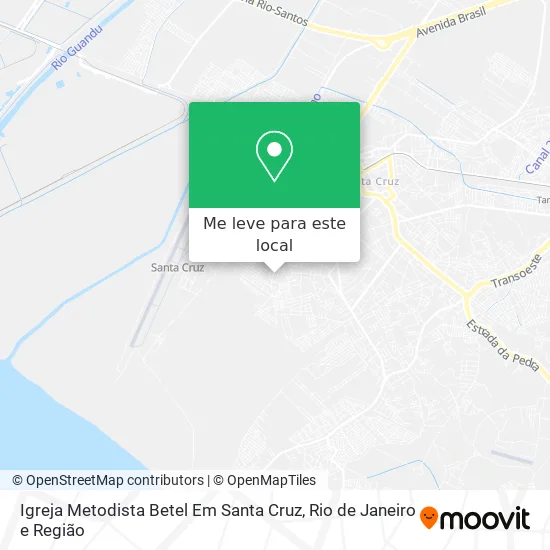 Igreja Metodista Betel Em Santa Cruz mapa