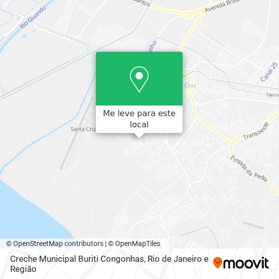 Creche Municipal Buriti Congonhas mapa