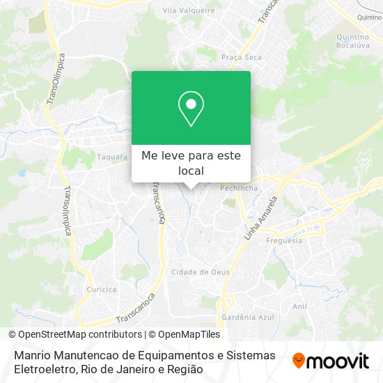 Manrio Manutencao de Equipamentos e Sistemas Eletroeletro mapa