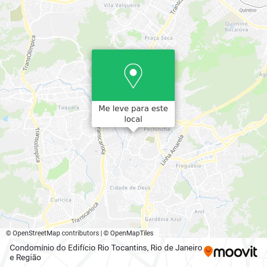 Condomínio do Edifício Rio Tocantins mapa