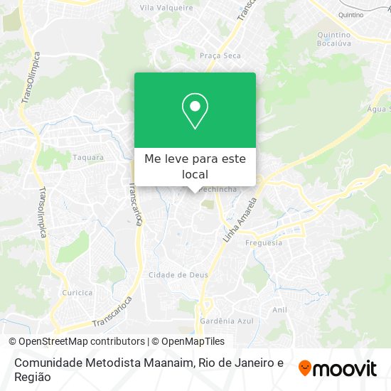 Comunidade Metodista Maanaim mapa