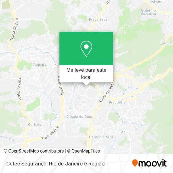 Cetec Segurança mapa