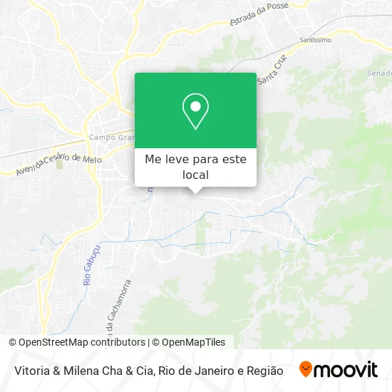 Vitoria & Milena Cha & Cia mapa