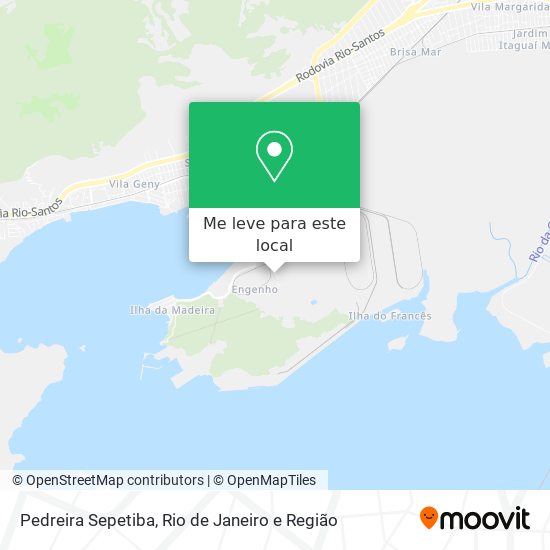 Pedreira Sepetiba mapa