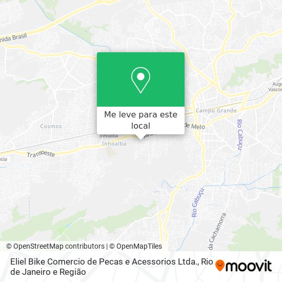 Eliel Bike Comercio de Pecas e Acessorios Ltda. mapa