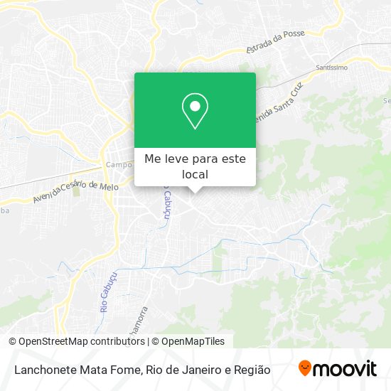 Lanchonete Mata Fome mapa