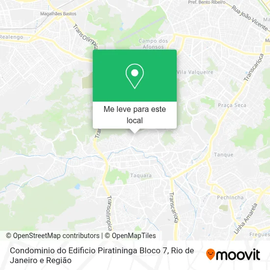 Condominio do Edificio Piratininga Bloco 7 mapa