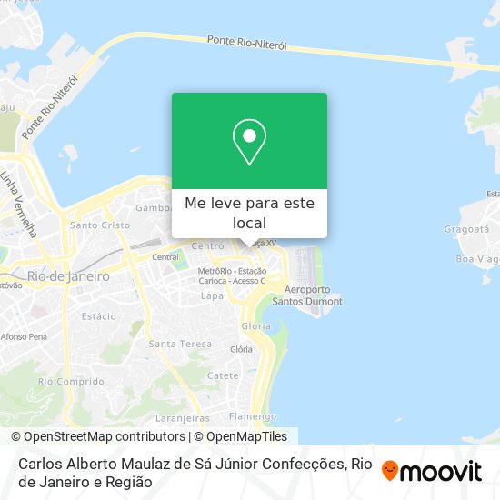 Carlos Alberto Maulaz de Sá Júnior Confecções mapa