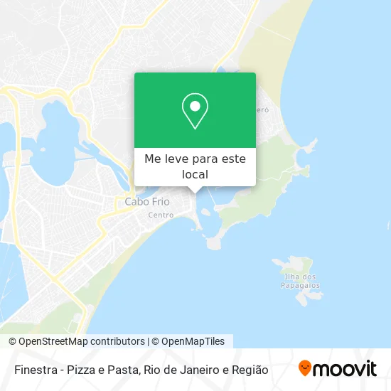 Finestra - Pizza e Pasta mapa