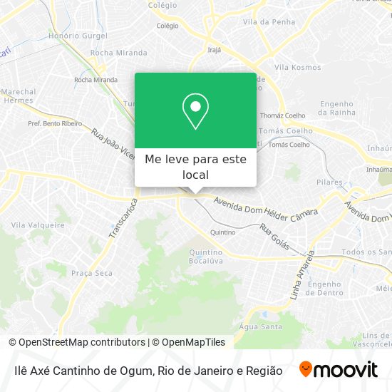 Ilê Axé Cantinho de Ogum mapa
