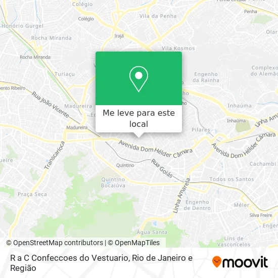 R a C Confeccoes do Vestuario mapa