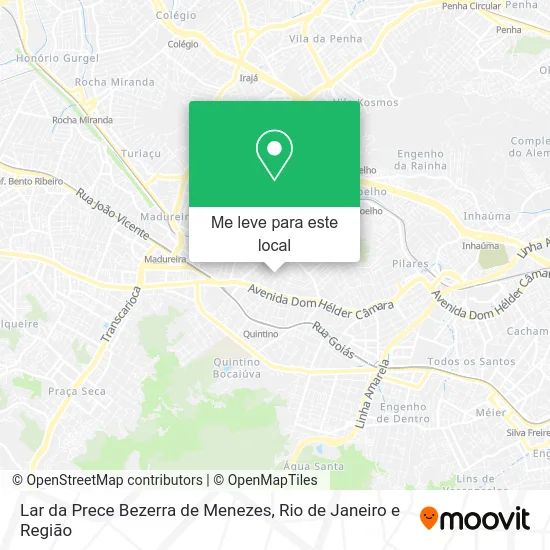 Lar da Prece Bezerra de Menezes mapa